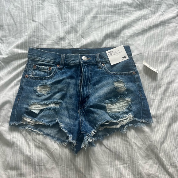 Aeropostale Denim High Rise Shorts - Picture 1 of 3